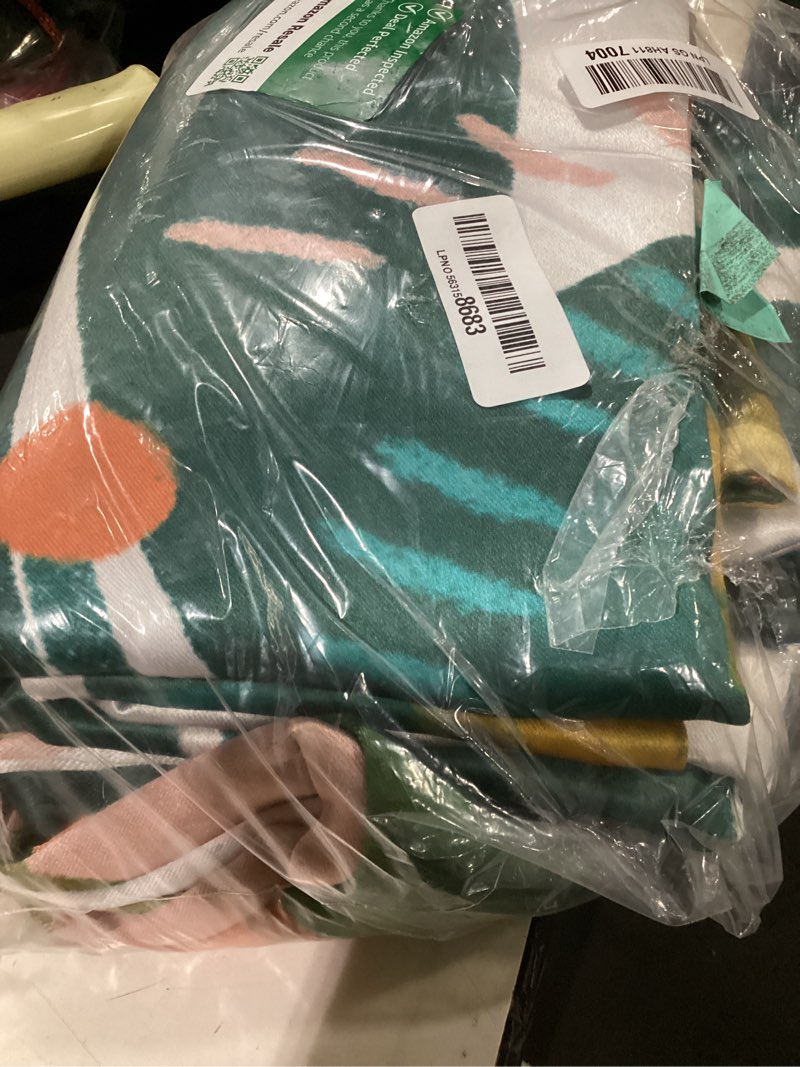 Condition photo showing Good Condition for tyrot white boho floral 100% blackout curtains for living room 84 inch long  mid century botanical black out curtains for bedroom grommet thermal insulated room darkening window drapes,52wx84l blush pearl 52\"w x 84\"l