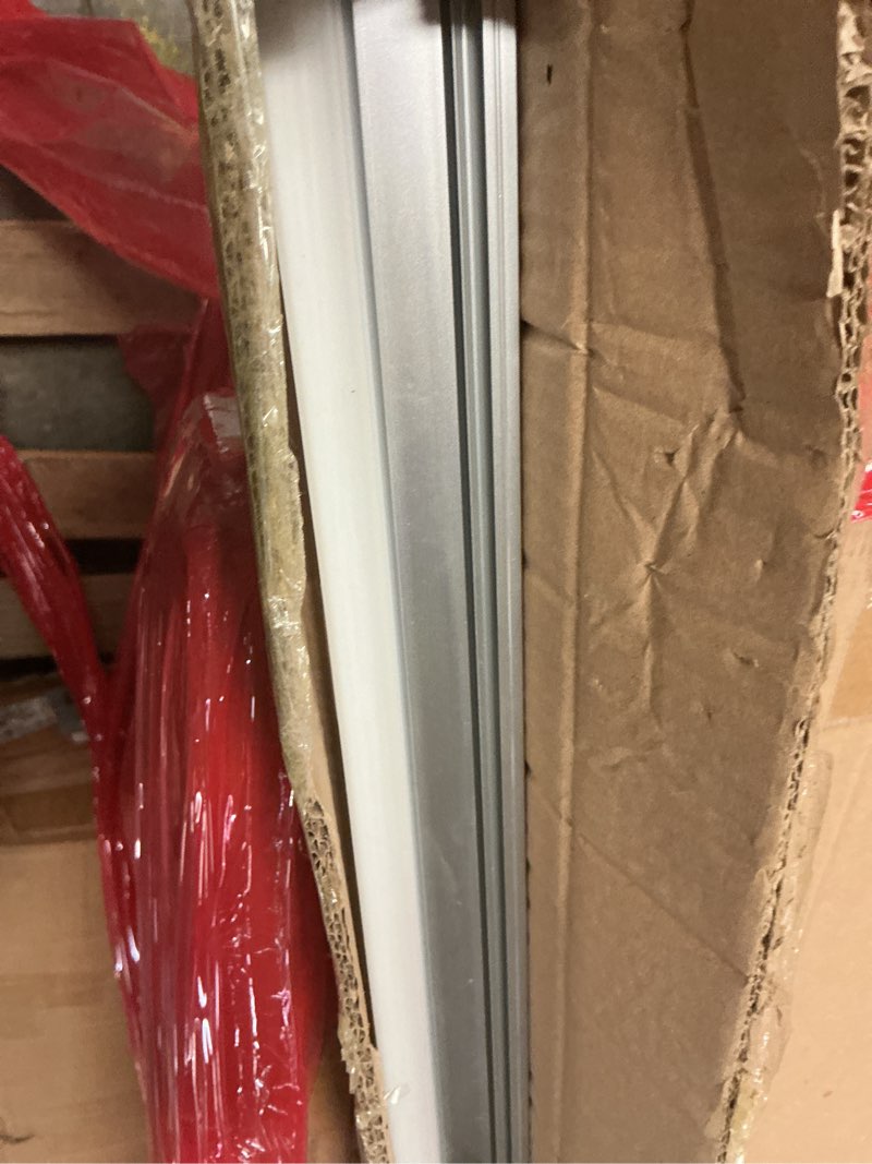 Condition photo showing As Is for hunhun 10-Pack 6.6ft/ 2Meter Plus-Size U Shape LED Aluminum Channel System with Milky Cover, End Caps and Mounting Clips, Aluminum Profile for LED Strip Light, Special for Philips Hue Strip 10* 6.6ft (2m)