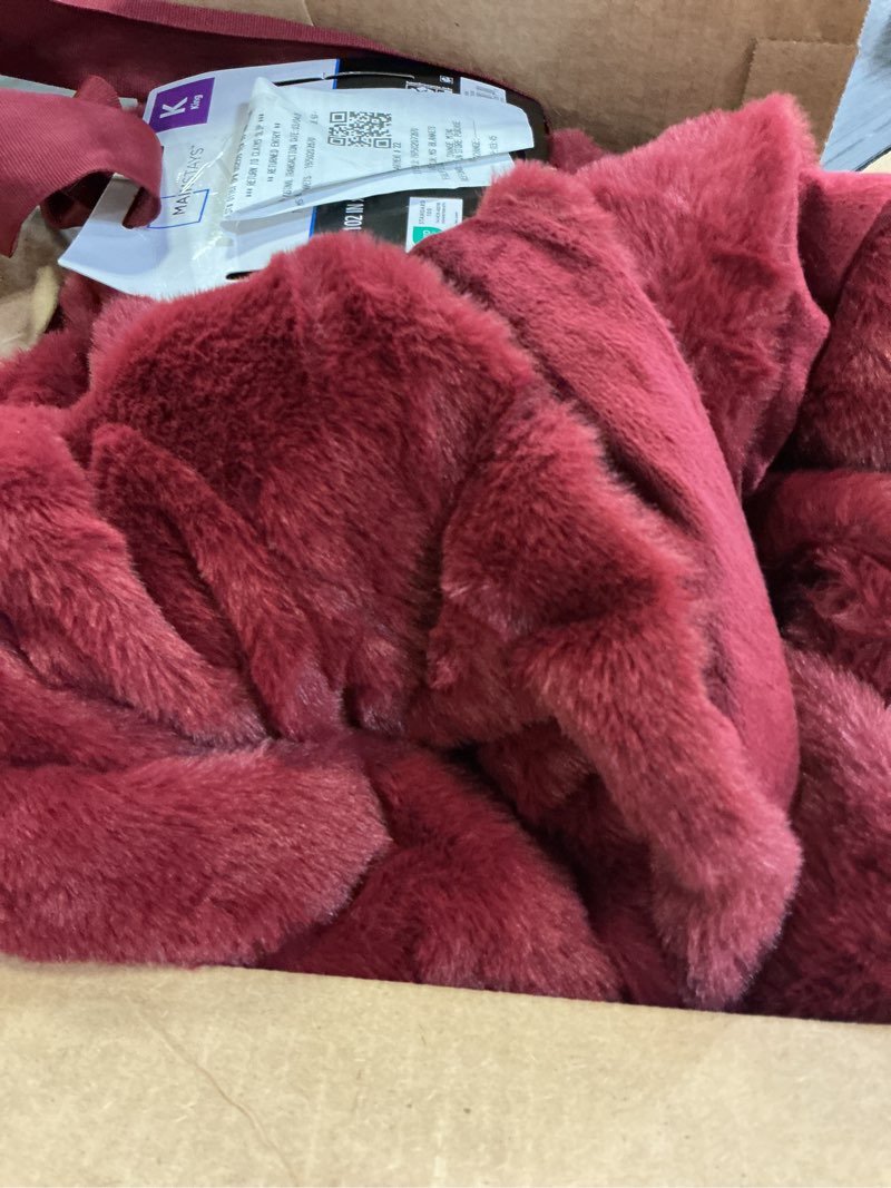 Condition photo showing As Is for similar smoofy faux fur throw blanket for couch – old pink fluffy cozy rabbit fleece, plush soft bubble blanket for sofa & bed, for mom, warm fuzzy home room decor throw 50\" x 60\" old pink throw(50\" x 60\")