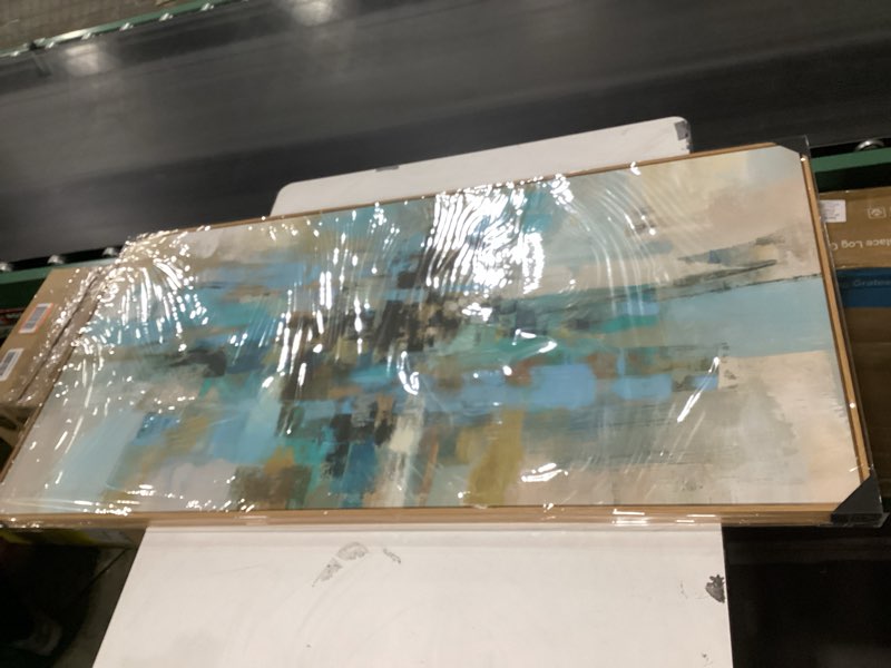 Condition photo showing New/Like New for Wall Art Abstract Canvas Painting Green Fantasy Colorful Wall Decor Modern Artwork for Living Room Bedroom Dining Room Home Office Decor 24"x48" with Framed 48L" x 24W" Abstract08