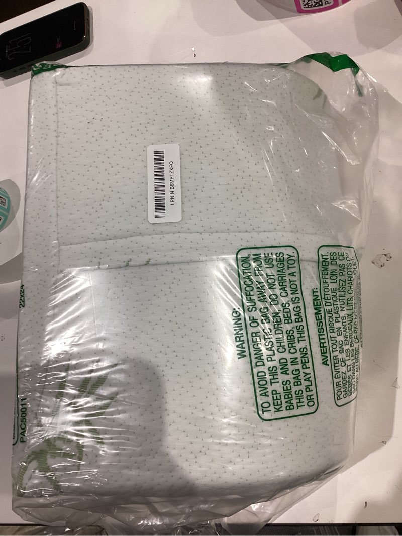 Condition photo showing As Is for 2026 New Upgrade Memory Foam Pillow- Cervical Orthopedic Deep Sleep Neck Pillow-Superior Comfort for Neck Shoulder Pain Sleeping White-bamboo