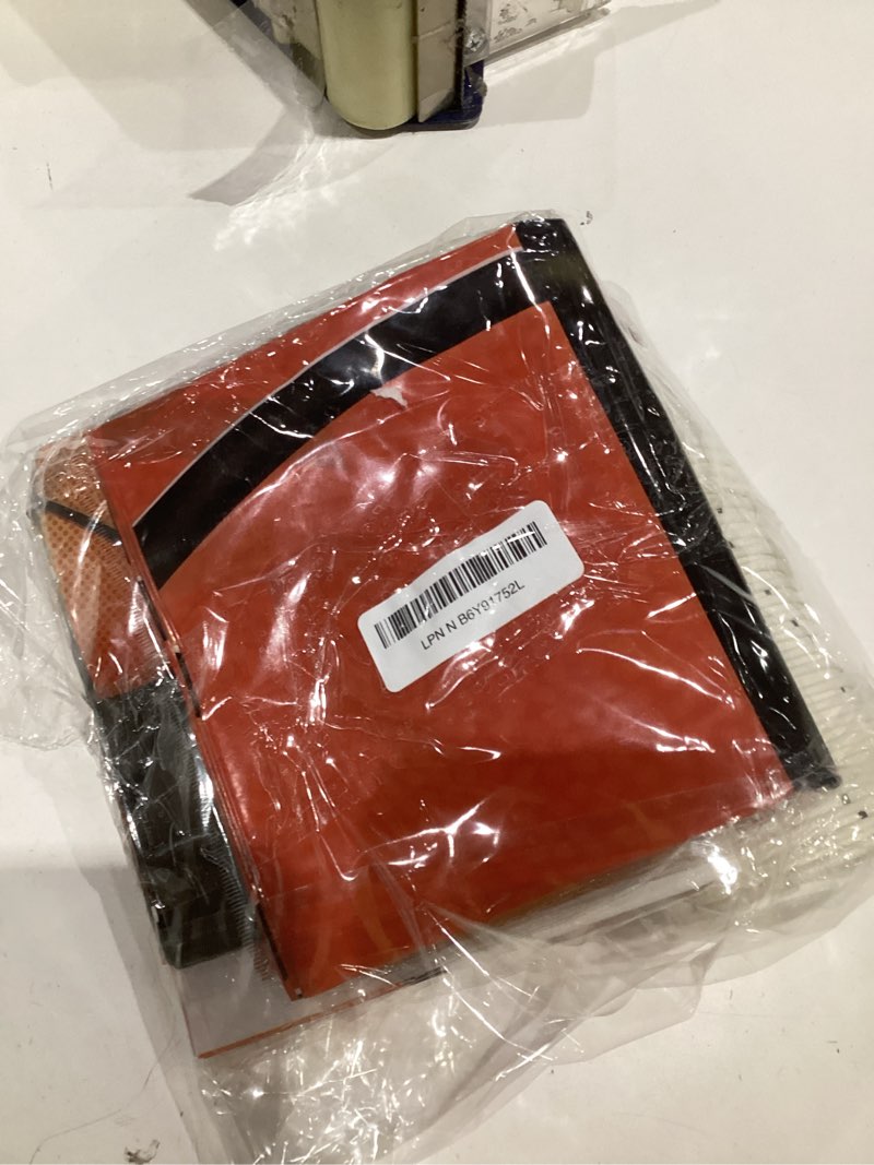 Condition photo showing As Is for 147 pcs basketball party decorations - basketball party supplies - plates, napkins, cups, cutlery, banner, tablecloths for basketball birthday party decorations, serves 24