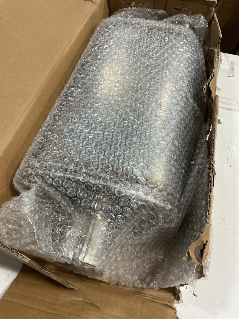 Condition photo showing Good Condition for universal 409 stainless performance exhaust muffler, single in dual out muffle (2.5 in inlet 2.5 in dual outlet)