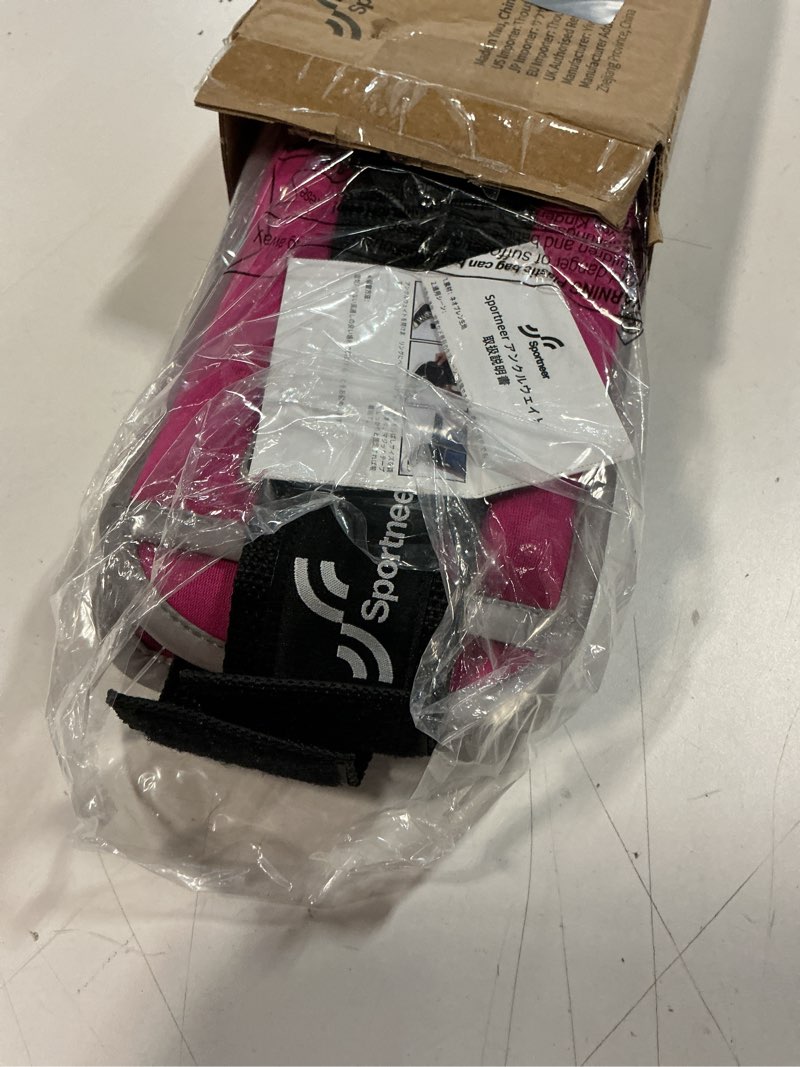 Condition photo showing Good Condition for Sportneer Ankle Weights Wrist Weights Pair of 1/2/4/6/10 LBS for Men Women Kids Strength Training Wrist and Ankle Weights Set with Reflective Strips for Dancing Running Walking Fitness Workout Gym 3 lbs x 2 Pink