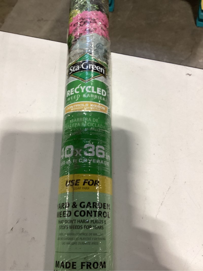 Condition photo showing New/Like New for sta-green 40-ft x 3-ft premium weed barrier landscape fabric