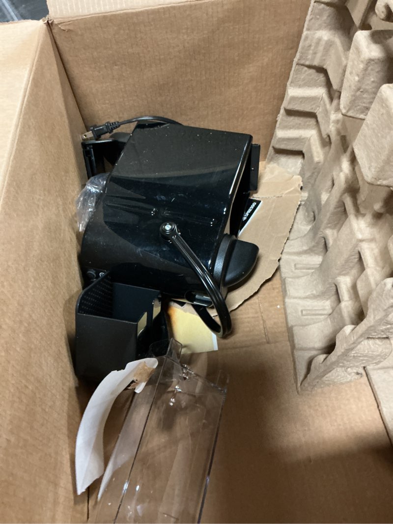 Condition photo showing As Is for (incomplete )nespresso inissia espresso machine by de'longhi,24 oz, black machine only black