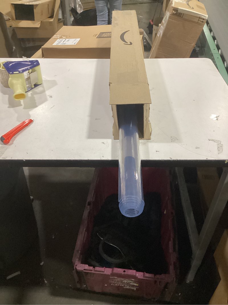 Condition photo showing New/Like New for Plastic Clear Chair Mat 30x60 Crystal Clear Plastic Dining Table Cover Protector Office Desk Pad Mat Rectangle Vinyl Table Cover 5 Foot Table PVC Desk Writing Mat Wood Side End Coffee Kitchen Table Clear 30"x60"