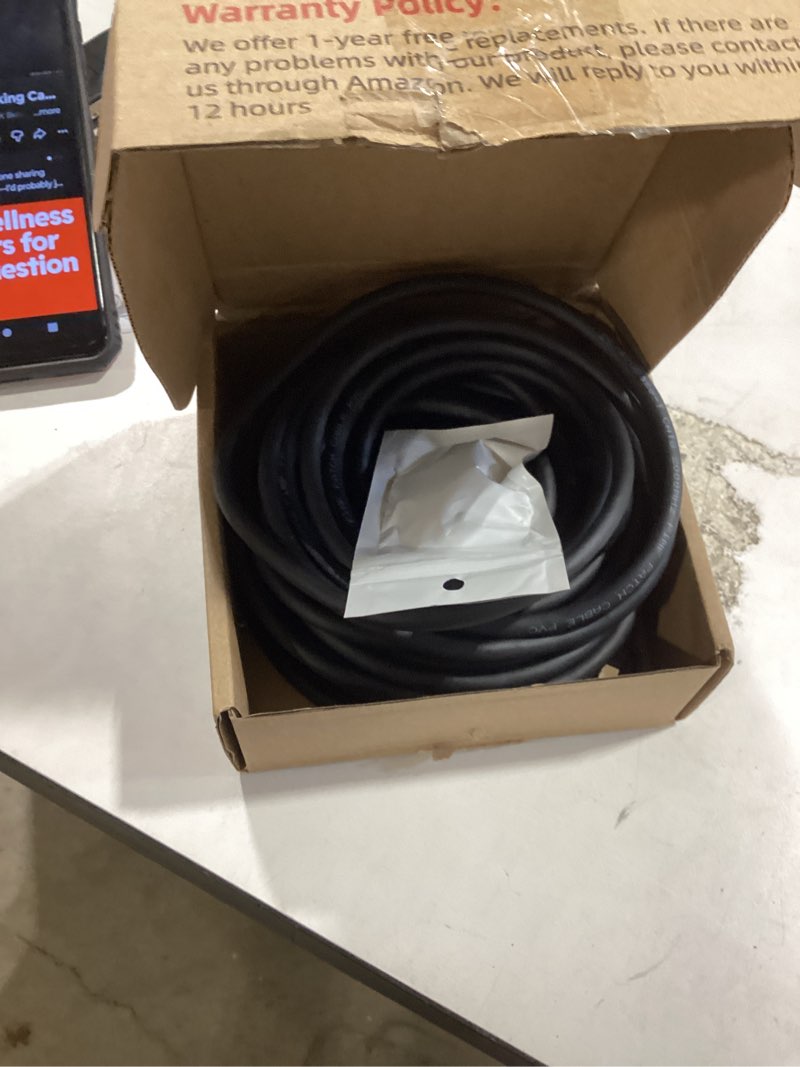 Condition photo showing Good Condition for similar productorbram cat 8 ethernet cable 15 ft, nylon braided high speed heavy duty network lan patch cord, 40gbps 2000mhz sftp rj45 flat internet cable shielded in wall, indoor&outdoor for modem/router/gaming/pc 15ft