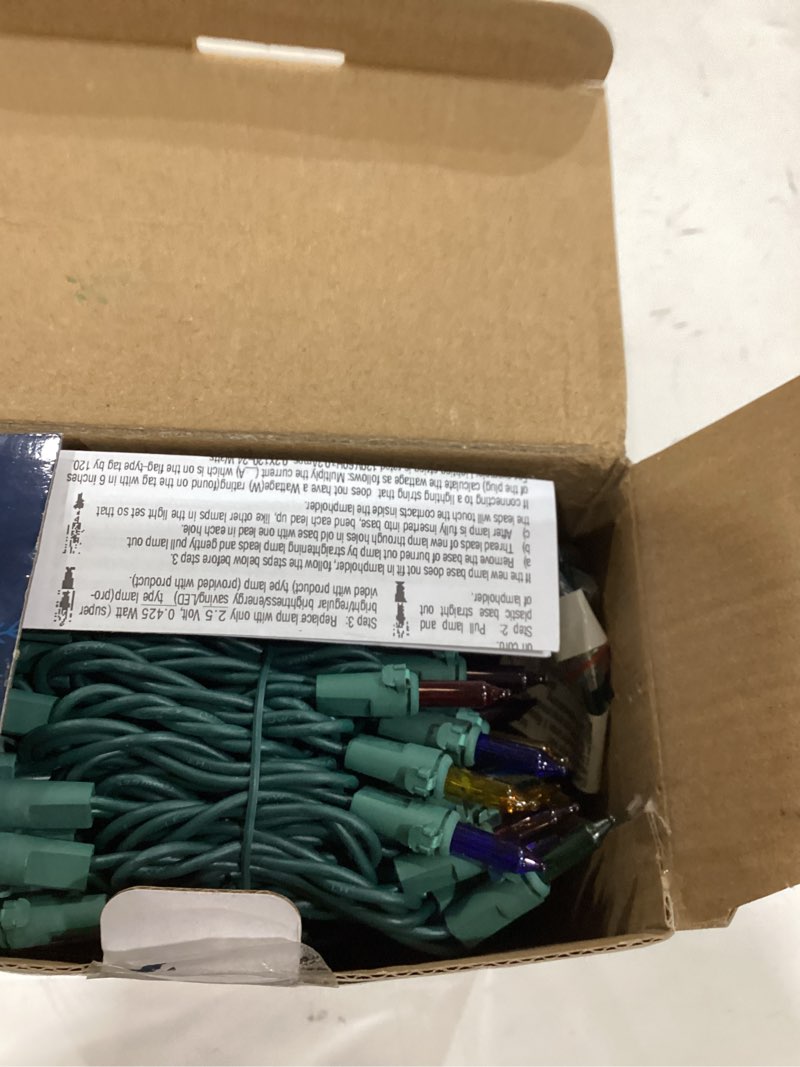 Condition photo showing New/Like New for Joiedomi Multicolor Christmas String Lights,300(3x100) 64.2FT Christmas Fairy Tree Lights Plug in for Indoor Outdoor Xmas Decorations Patio Holiday Theme Party Yard House,Green Wire Multicolor 100 Lights×3 Pack