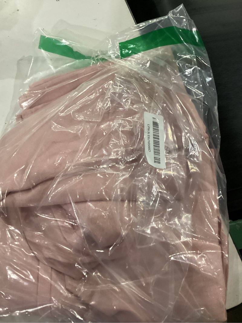 Condition photo showing As Is for sastybale pink faux linen tablecloth 52x70 inch rectangle | spill-proof, stain resistant, wrinkle-free fabric for mother's day romantic dinner, kitchen & wedding party decorative cover pink 70" x 52" (rectangular)