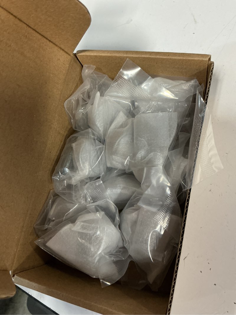 Condition photo showing New/Like New for alzassbg polished chrome round cabinet knobs 10 pack, al6067cp | knurled round knob, 1-1/4 inch diameter, solid metal build, decorative hardware pulls, for cabinets and drawers single hole knobs polished chrome 10