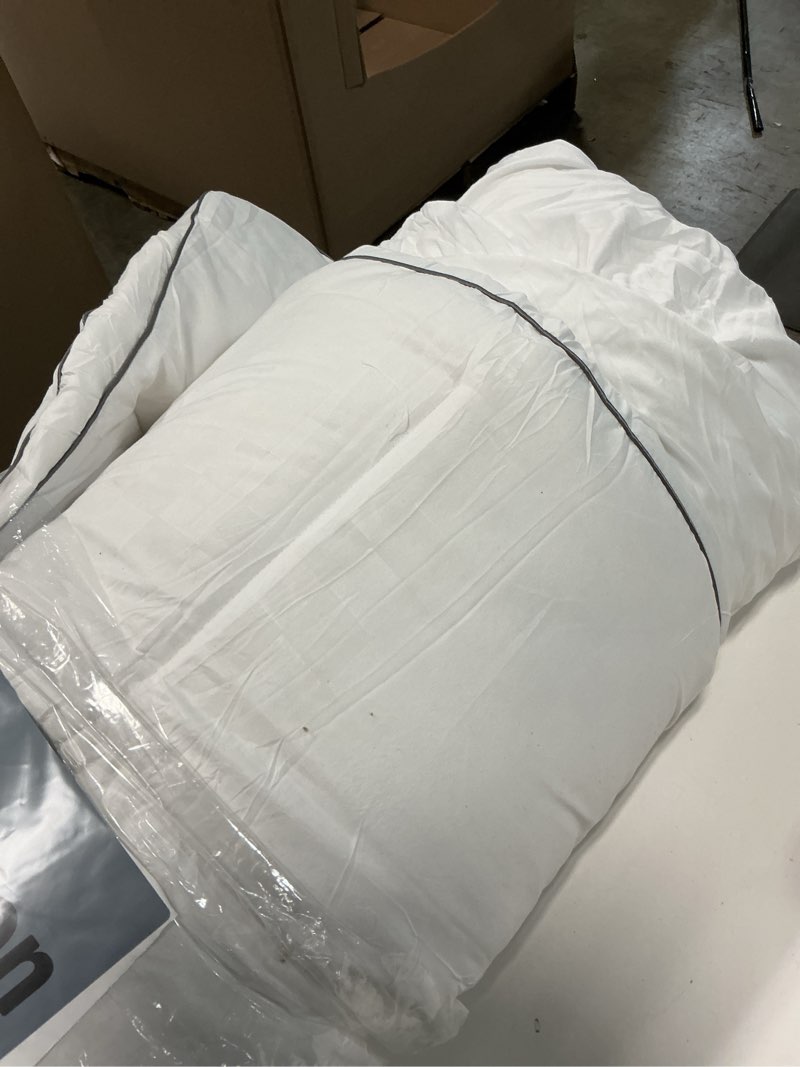 Condition photo showing As Is for Mattress Topper Queen,Extra Thick Mattress Pad Cover for Back Pain,Cooling Mattress Protector with 8-21 Inch Deep Pocket,Overfilled Down Alternative Filling White Queen