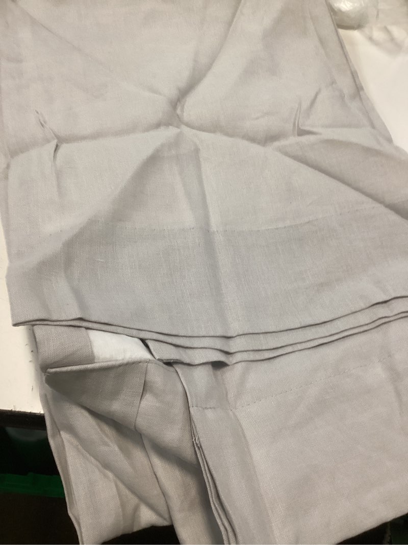 Condition photo showing Good Condition for european linen curtain, 48x96, cloud