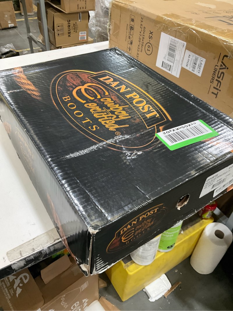 Condition photo showing Good Condition for Dan Post Mens Franklin Embroidered Square Toe Pull On Casual Boots Mid Calf - Brown - Size 9 EW