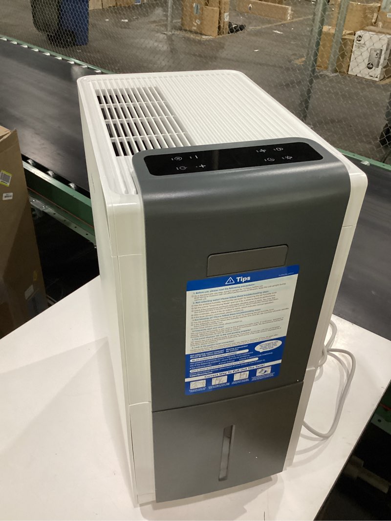 Condition photo showing New/Like New for aeocky 4500 sq.ft energy star most efficient 2025 dehumidifier, max 80 pint/day smart compressor dehumidifier with drain hose, intelligent humidistat,for basement,bedroom,home,bathroom