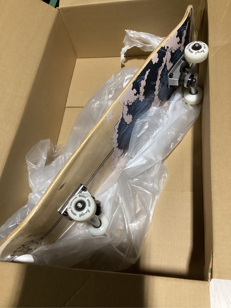 Condition photo showing As Is for amrgot skateboards for beginners,31*8 inches complete skateboards for kids,boys,girls and adults,7 layer maple wood,double kick deck concave standard and tricks skateboard