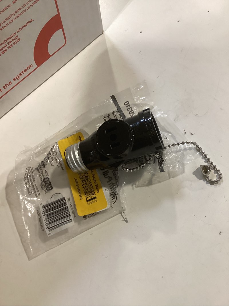 Condition photo showing Good Condition for project source 660 -watt black medium light socket adapter with pull chain
