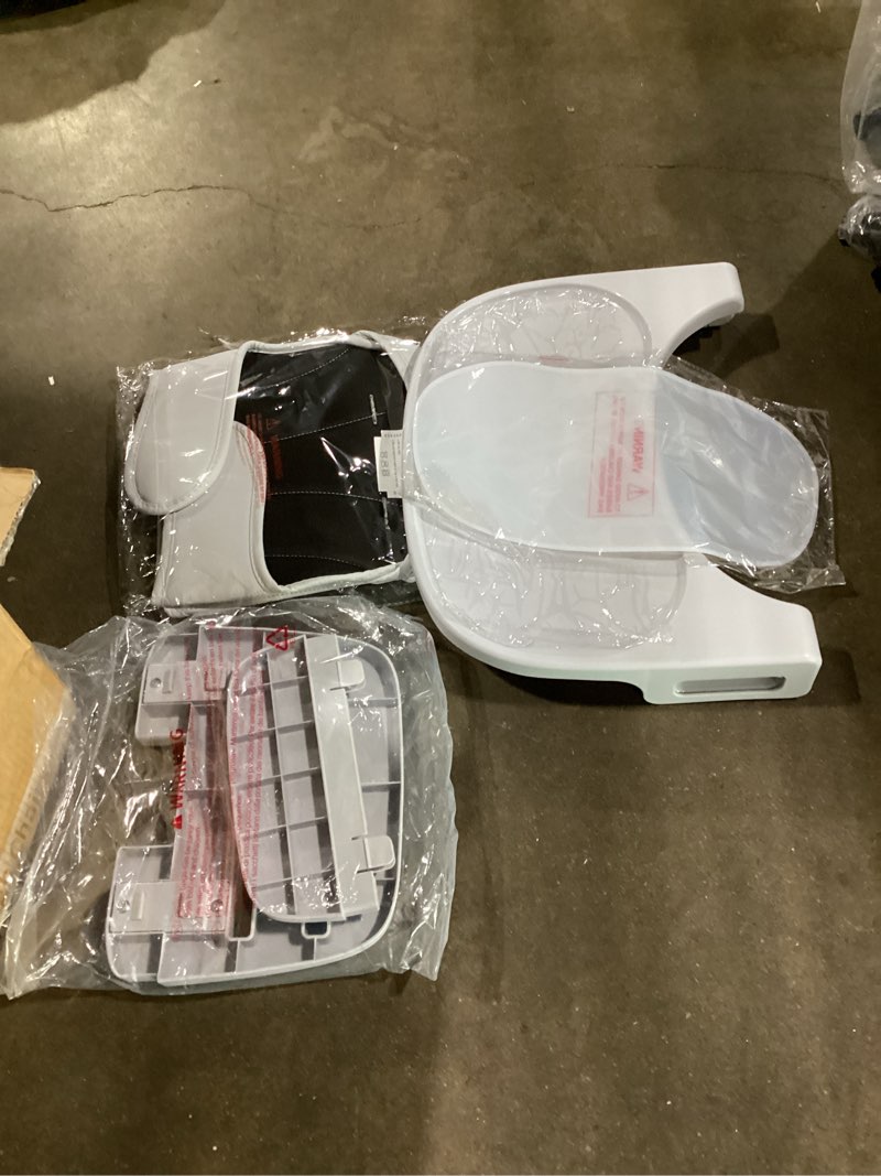 Condition photo showing Good Condition for (missing main frame and legs) portable baby highchair for months infants and toddlers with 5 point harness convertible comfortable seat for cozy eating table sit up high chair and seats for sitting up back booster feeding chairs grey