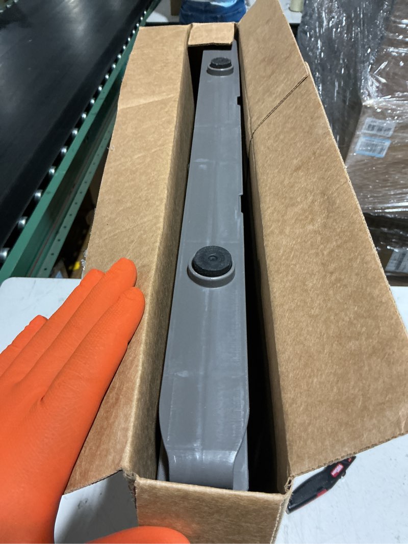 Condition photo showing Good Condition for mypet north states paws portable pet gate: 26-40" wide. pressure mount. no tools needed. made in usa, 23" tall, expandable, durable dog gates for doorways, fieldstone gray