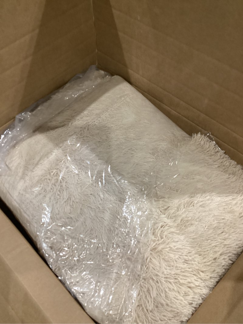 Condition photo showing Good Condition for 8x10 Area Rugs Living Room, Beige Large Plush Fluffy Bedroom Carpet, Non-Slip Upgraded Indoor Thick Soft Rug, Modern Plush Carpet Suitable for Kids Home Decor Aesthetics Dorm. Beige 8' x 10' (Rectangular)