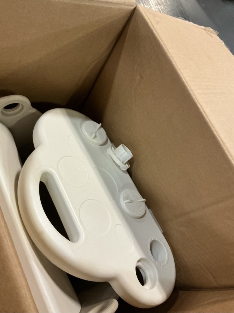 Condition photo showing Good Condition for Indoor Kids Baby Couch Slide for Toddler 1-3, Sofa Slide Add-on Attachment for Bed Nugget Playgrounds, with Secure Base Guardrail, Gentle Slope Extended Buffer Zone, Fun Cute Cloud Design, White