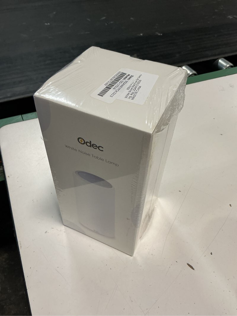 Condition photo showing New/Like New for odec white noise table lamp