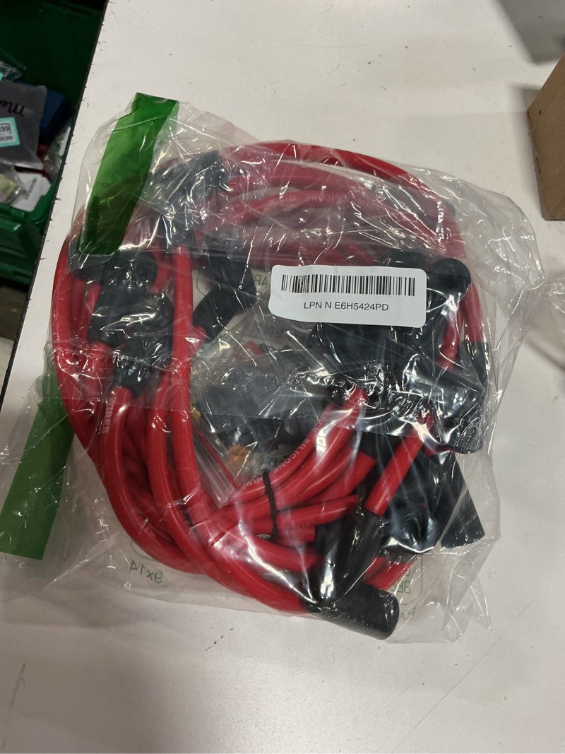 Condition photo showing Good Condition for a-team performance 8.0mm plug wire set - red heat-resistant silicone wire & boots - spiral copper & emi shielding - plug set for performance - compatible with chevrolet & gmc small block v8 283-400