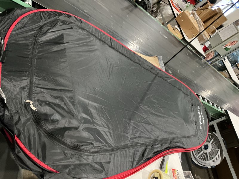 Condition photo showing As Is for your choice privacy tent - pop up shower changing toilet tent portable camping privacy shelters room 6.2 ft tall with carrying bag for outdoors indoors a - orange