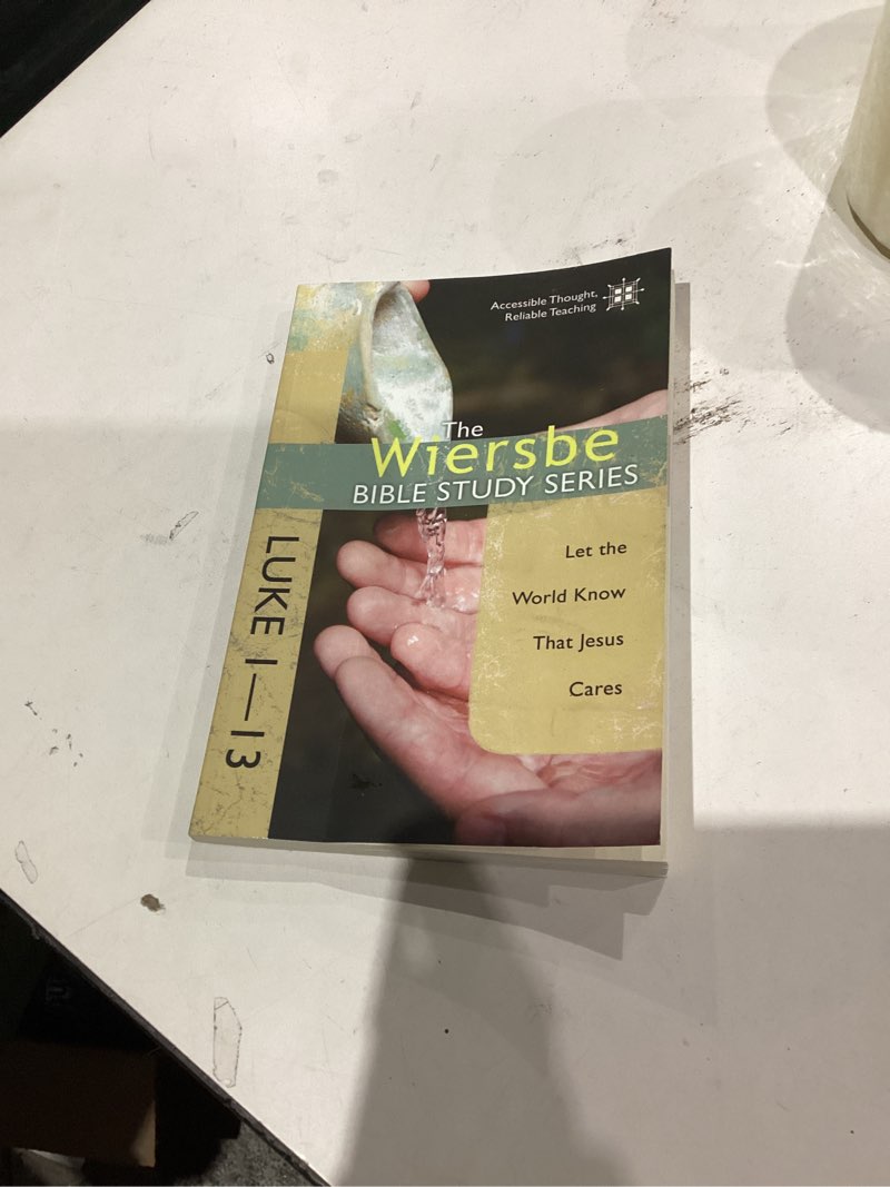 Condition photo showing New/Like New for The Wiersbe Bible Study Series: Luke 1-13: Let the World Know That Jesus Cares