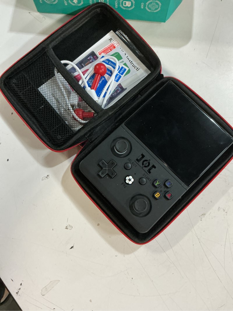 Condition photo showing Good Condition for newest r36max ? 4.5 inch retro handheld game console,1024x768 ips hd screen,128g built-in 22000+ classic game,portable open source linux system,4000mah battery with arcade joysticks*2 (black)