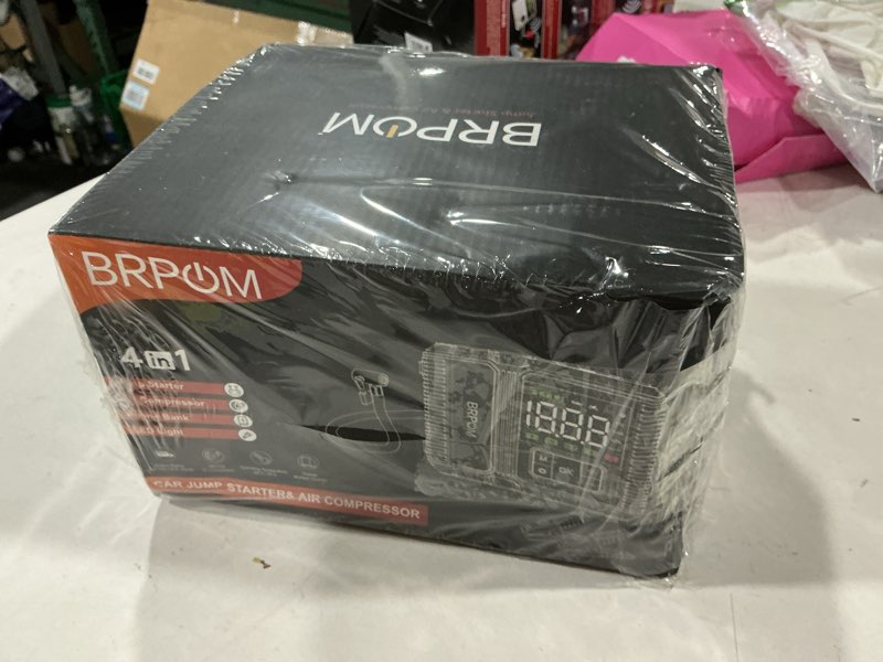 Condition photo showing New/Like New for car jump starter with air compressor, 9000a peak 26800mah (up to all gas or 12.0l diesel engine, 50 times) portable160psi jump starter 12v auto battery jump pack quick charge