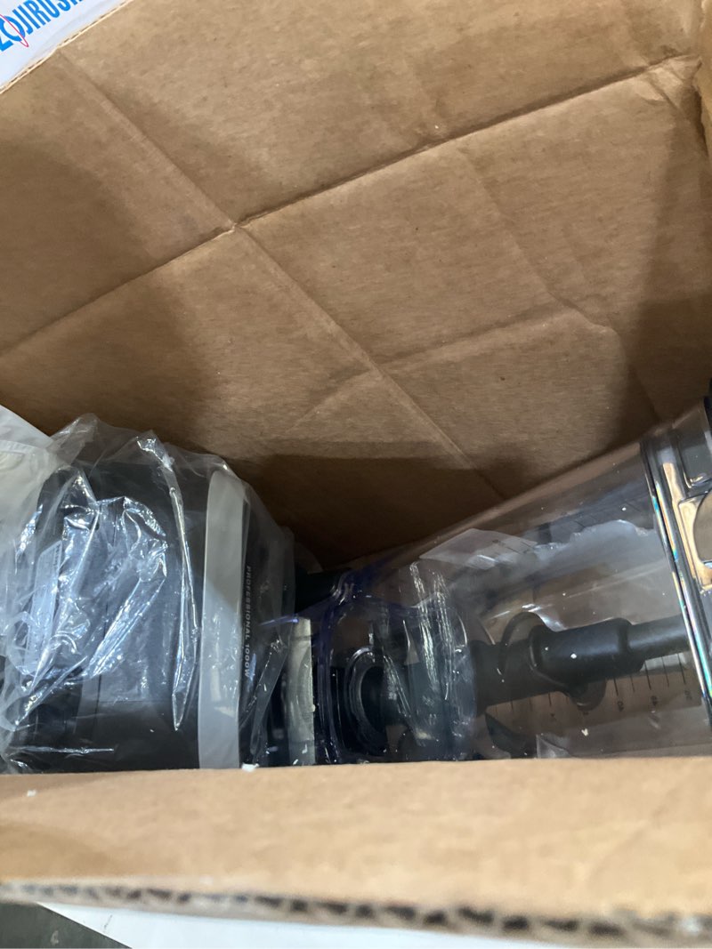 Condition photo showing As Is for ninja bl610 professional 72 oz countertop 1000-watt base and total crushing technology for-smoothies, ice and frozen fruit, black, blender + pitcher