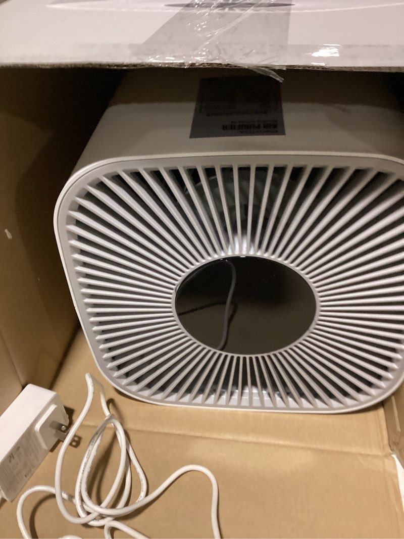 Condition photo showing As Is for levoit air purifiers for home large room up to 1733 ft² with hepa sleep mode, aham verifide, auto mode, air quality monitor, smart wifi, 3-in-1 filter for pet allergy, smoke, dust, core 400s-p, white core 400s-p white