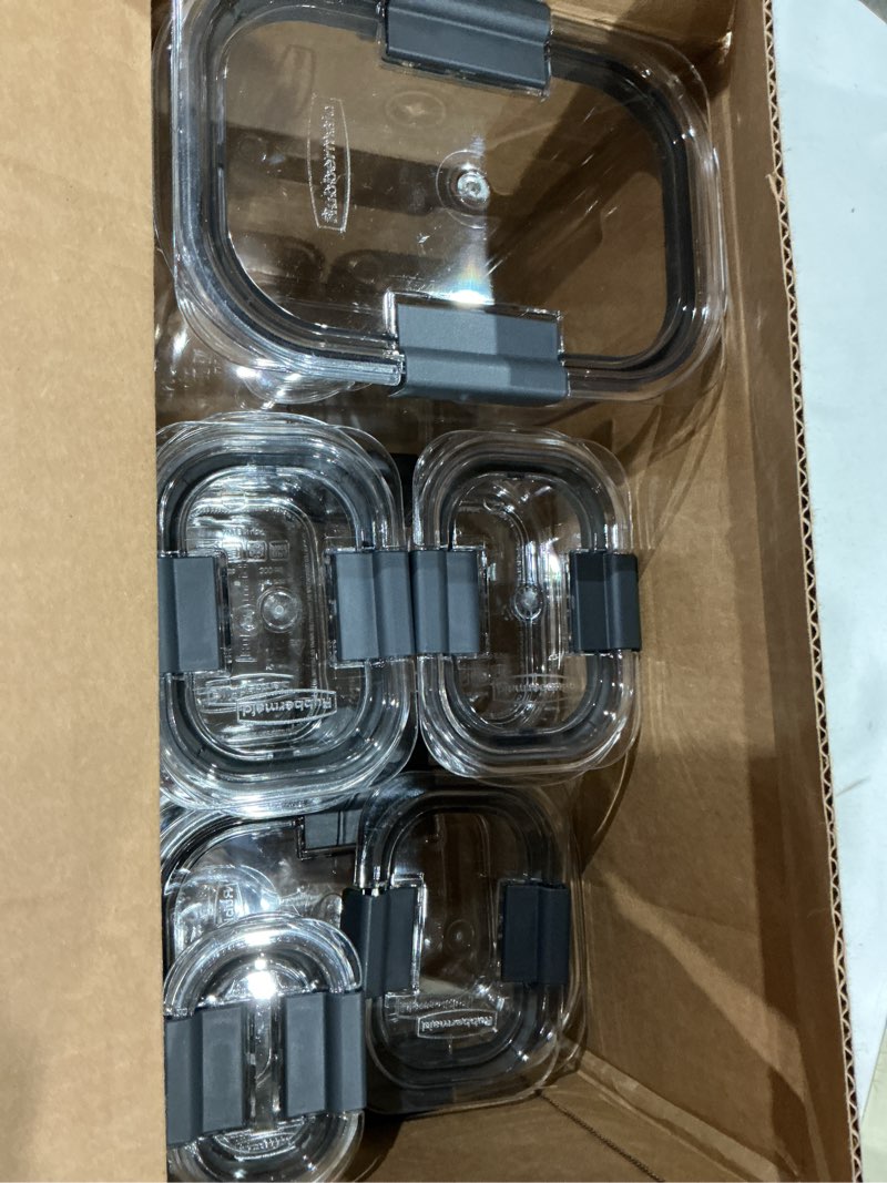 Condition photo showing Good Condition for similarrubbermaid brilliance food storage containers, set of 5 (10 pieces), bpa-free, leak-proof, clear assorted (10-piece)