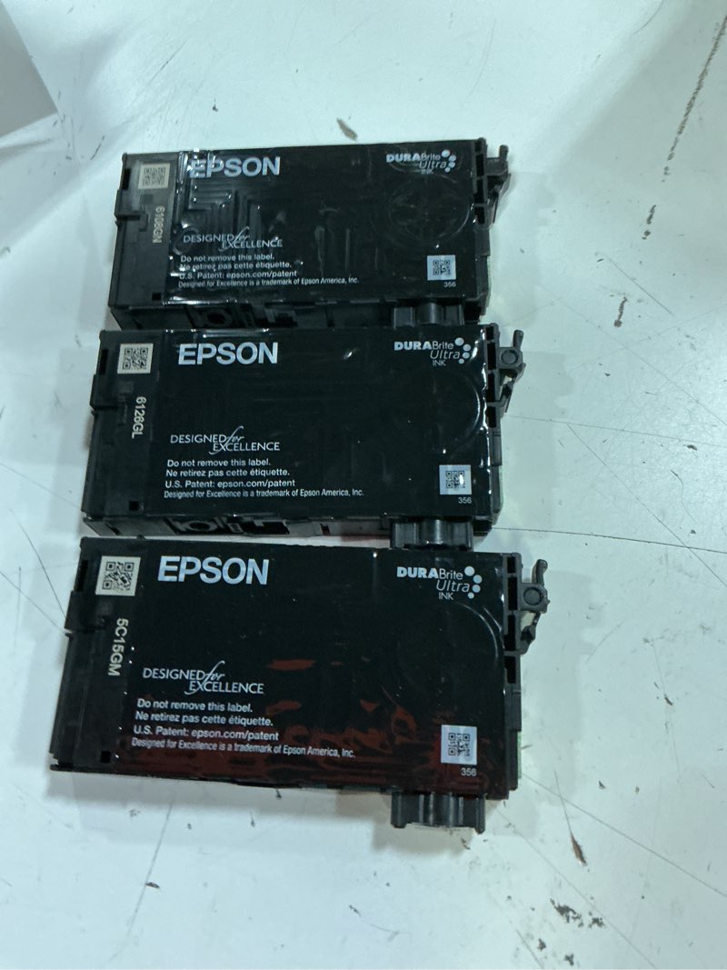 Condition photo showing As Is for epson 822 durabrite ultra ink high capacity black & standard color cartridge combo pack (t822xl-bcs) works with workforce pro wf-3820,3823, 4820, 4830, 4833, 4834