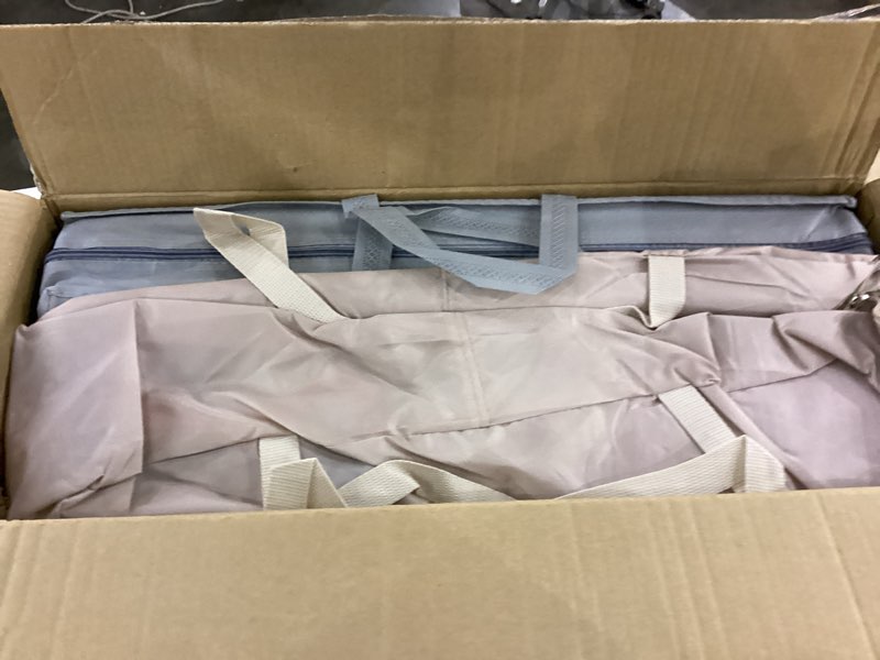 Condition photo showing As Is for Baby Playpen with Mat, 50x50 in Small Play Pen for Babies, Toddler Playpen for Apartment, Indoors Play Yard with Soft Breathable Mesh (Beige with Mat) Beige with Mat 50×50 Inch