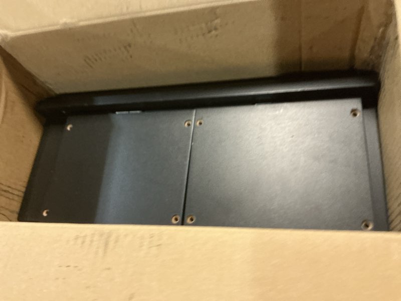 Condition photo showing Good Condition for wopitues floating shelves for wall with cube shelf, wall shelves with metal rail for bathroom decor, bathroom organizers and storage, over toilet shelves for toilet paper-black black 15.7 inch