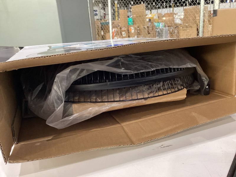 Condition photo showing New/Like New for BLACK+DECKER 16 Inches Stand Fan with Pedestal Base, Height Adjustable Pedestal Fan with Remote and Touch Control Panel, Free Standing Fan with 90-Degree Oscillating and 3-Speed Settings, Black