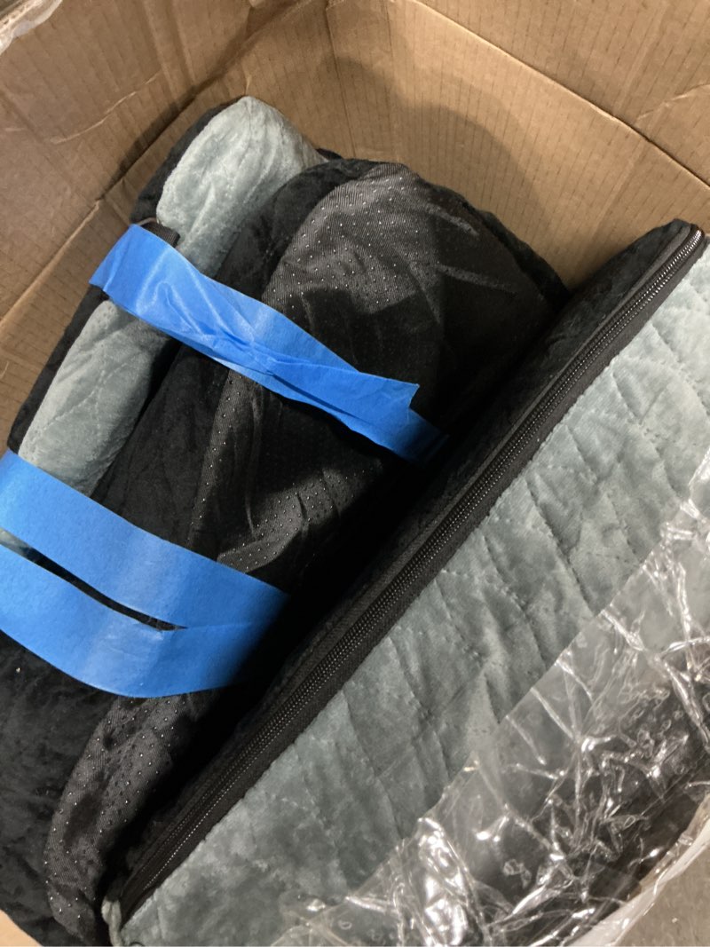 Condition photo showing Good Condition for Dog Car Seat for Small/Medium Dogs, Memory Foam Dog Booster Seat, Travel Safety Per Car Seat with Washable Removable Cover, Storage Pockets, up to 35 lbs(BlackGray) Black/Gray Small