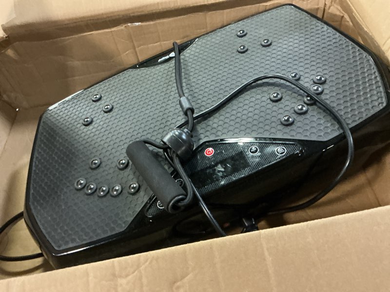 Condition photo showing As Is for Vibration Plate Exercise Machine, 200 Speeds Vibrating Plate for Lymphatic Drainage, Vibrating Shaking Full Body Shaker Workout, Vibration Fitness Platform for Weight Loss, for Home Classic Black