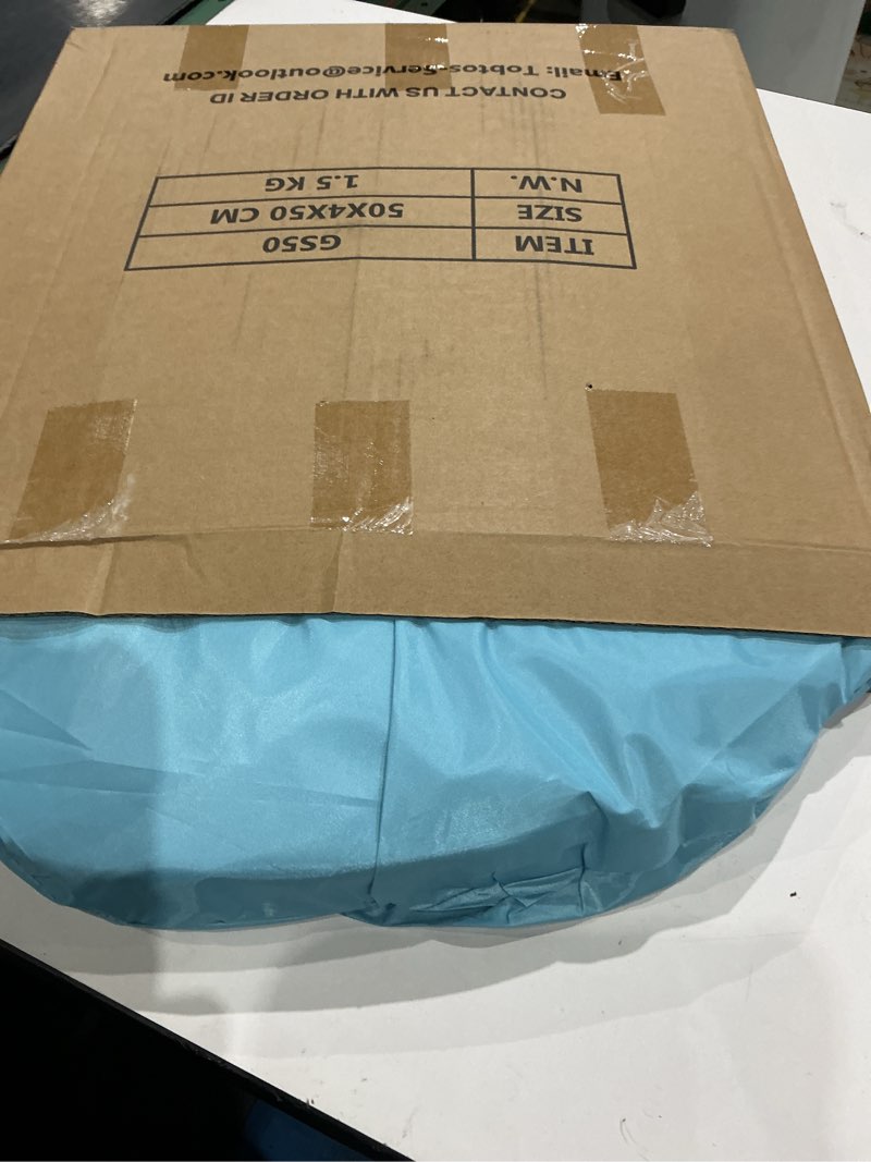 Condition photo showing New/Like New for tobtos upf 50+ pop up beach tent, easy set up beach umbrella, sun shelter for 2-3 people uv protection portable sunshade, baby canopy cabana, lightweight with carry bag blue for 2-3 person