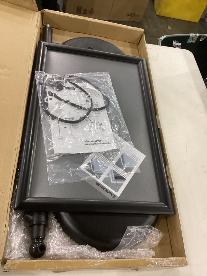 Condition photo showing Good Condition for DISPLAYSWORKER Adjustable Poster Sign Stand 11 x 17,Floor-Standing Sign Holder with Heavy Duty Pedes