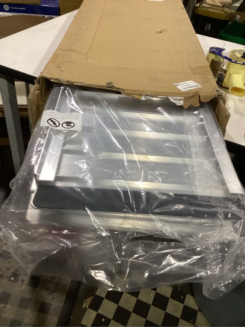 Condition photo showing As Is for vnn portable wheelchair ramp 6ft, seamless non-slip aluminum ramps for wheelchairs for home, handicap wheelchair ramps for home steps, aluminum loading dock plates, doorways