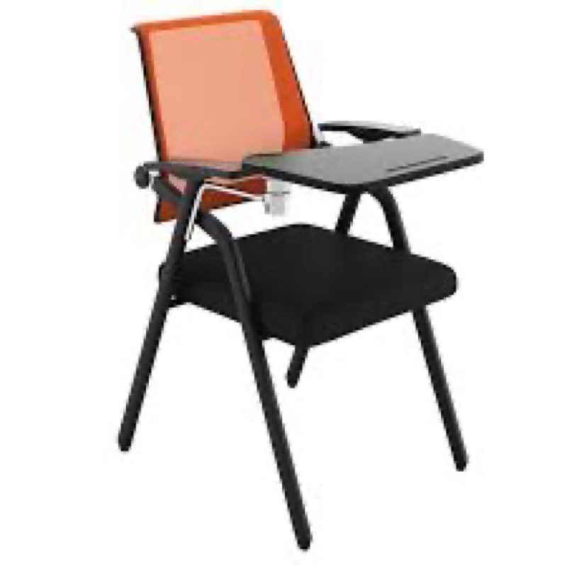Stackable Conference Room Chairs with Lumbar Support Folding Office Chair Foldable Desk Chair Mesh Back and Arms for Meeting Guest Reception Home Office Training Room Chair for Home Office