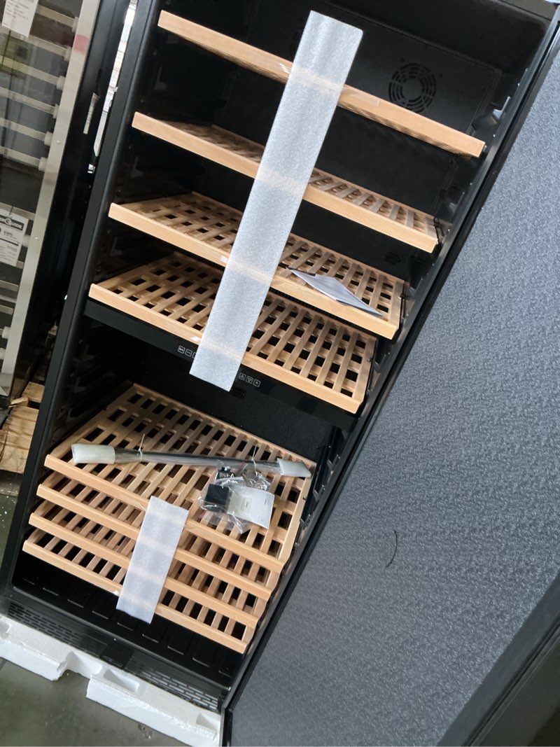 Condition photo showing As Is for Vinotemp 300-Bottle Dual Zone Wine Cooler