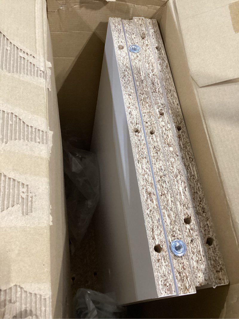 Condition photo showing Good Condition for closetmaid brightwood 5-ft to 10-ft w tower system white solid shelving wood closet system