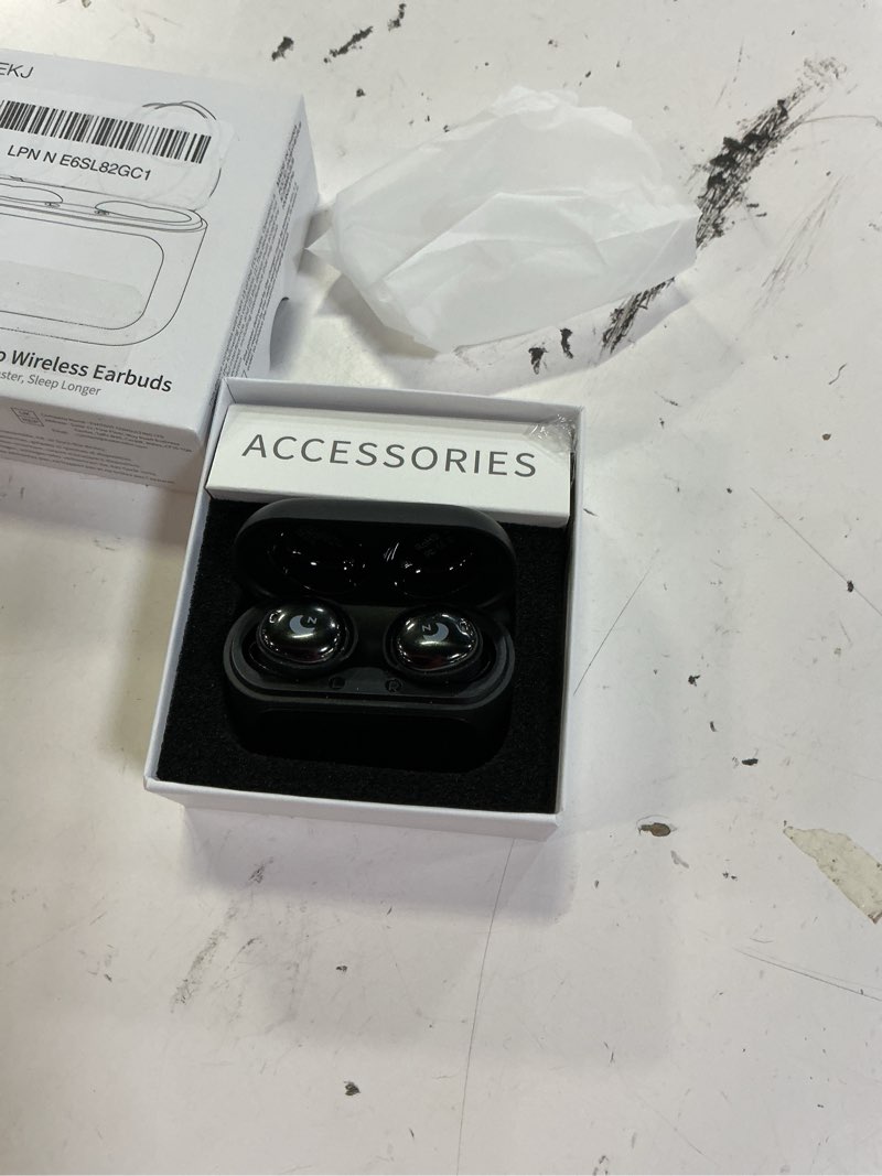 Condition photo showing Good Condition for 2026 sleep earbuds bluetooth 5.4 in ear smart touch screen ear buds, 48h playtime mini sleep headphones small design for side sleepers, 5 eq modes, crystal-clear calls, ipx7 waterproof earphones black deep black