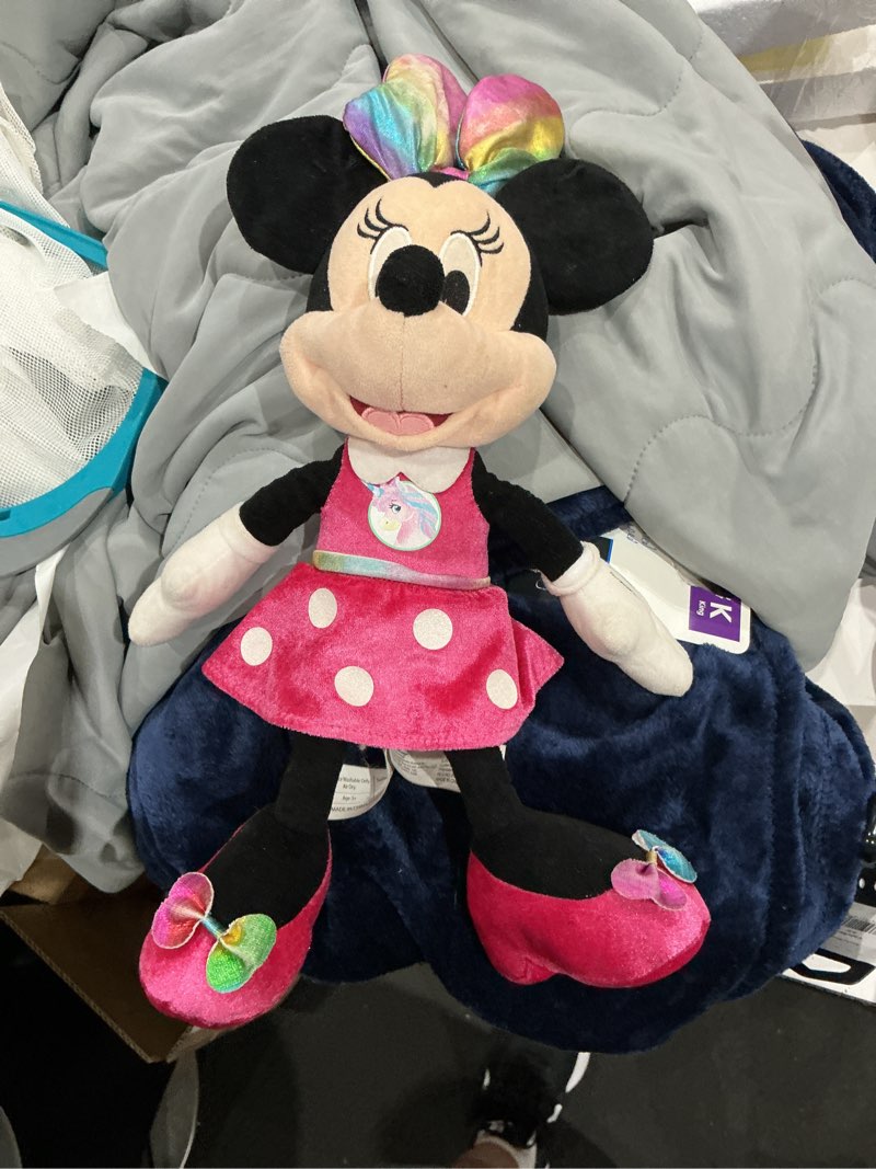 Condition photo showing As Is for disney junior minnie mouse sparkle & sing 13'' plush