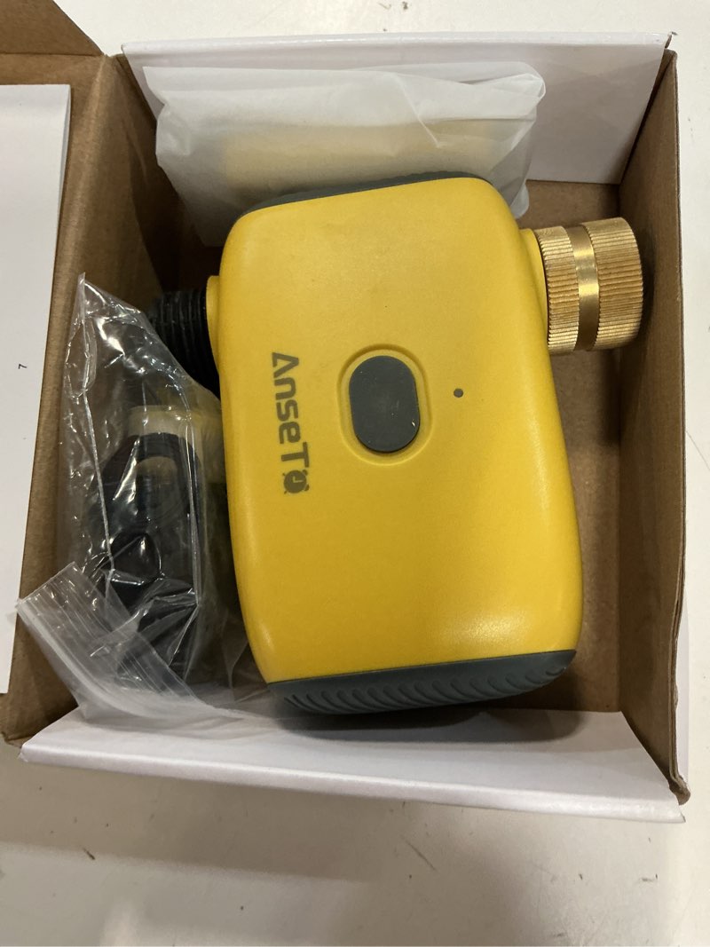 Condition photo showing Good Condition for wifi water timer for garden wifi sprinkler timer outdoor, irrigation timers 1 outlet brass inlet wifi hose timers with app remote control/rain delay/manual for garden/lawn/yard watering system