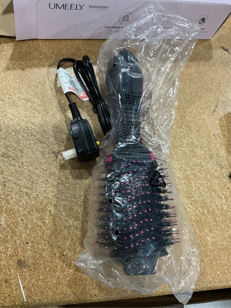 Condition photo showing Good Condition for hair dryer brush blow dryer brush in one, upgraded 4 in 1 hair dryer and styler volumizer with negative ion anti-frizz ceramic titanium barrel hot air hair straightener brush black/pink